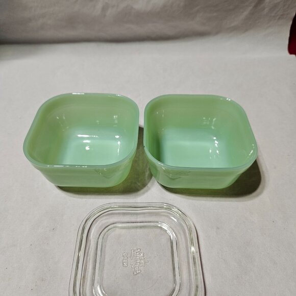 Fire King cookware vintage jade green set - Picture 9 of 12